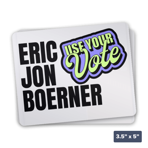 Use Your Vote EJB Sticker - Eric Jon Boerner Image